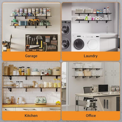 1x6 ft Garage Shelving, Pantry Storage, 600 lbs Total Load Capacity Shelving - Image 7