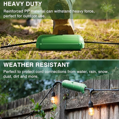 Flemoon Outdoor Extension Cord Safety Cover, IP44 Waterproof Connection - Image 4