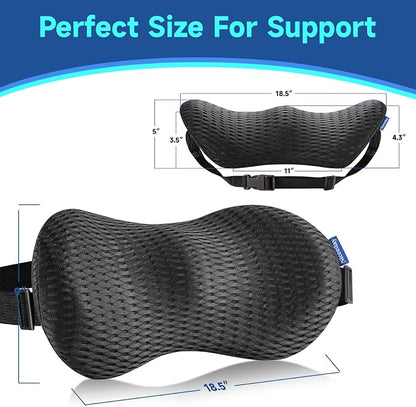 Lumbar Support Pillow for Office Chair Car Back Support Pillow, Memory Foam - Image 5