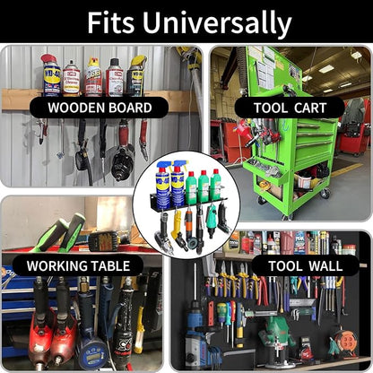 Spray Can Holder Rack Organizer, Pneumatic Tool Aerosol Rack Combo Paint Bottle - Image 6