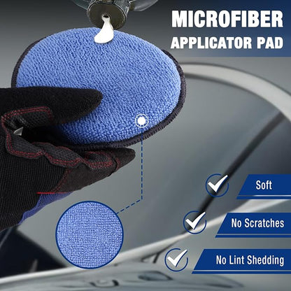 WORKPRO 18-Pack Car Wax Applicator Pads - Image 4