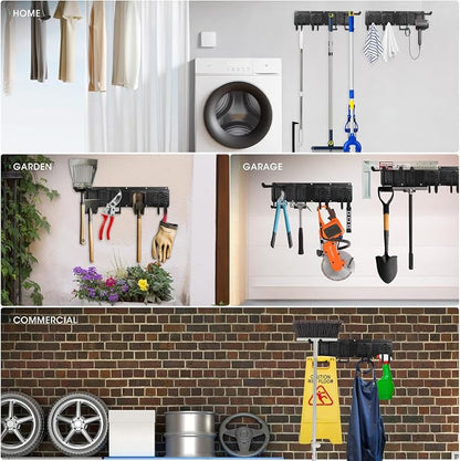 Garage Tool Organizer Wall Mount, Heavy Duty Garage Organization Tool Storage - Image 6