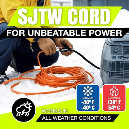 200ft Outdoor/Indoor Extension Cord 10/3 Gauge Ultra Heavy Duty 3 Prong SJTW - Image 8