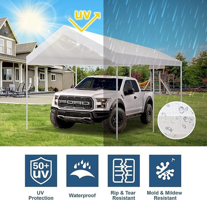 10' x20' Upgraded Carport Replacement Canopy Cover - Image 8
