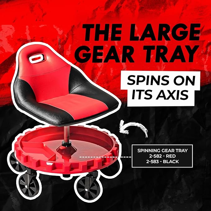 Traxion 2-700 ProGear Mobile Rolling Gear Seat W/Equipment Tray and Five - Image 4