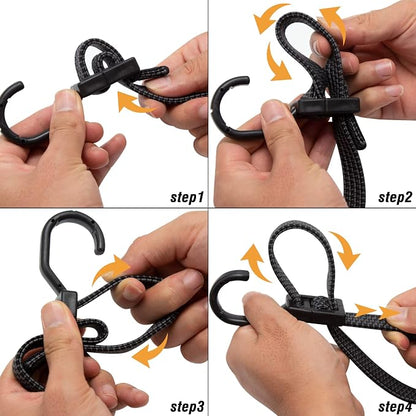 Bungee Cords, Flat Adjustable Bungee Cords - Image 5