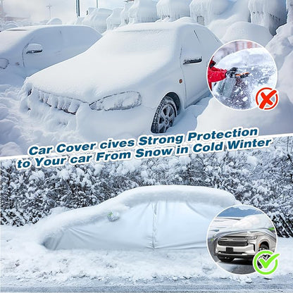 TUCAREST 6-Layers Full Car Cover Universal Premium Shell Zipper Design - Image 3