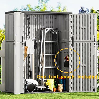 Plastic Outdoor Storage Cabinets, Vertical Sheds&Outdoor Storage - Image 5
