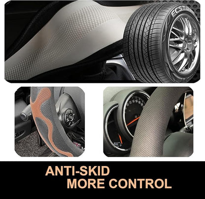PINCTROT Large Size Comfy Grip Steering Wheel Cover, Anti-Slip Design, - Image 5
