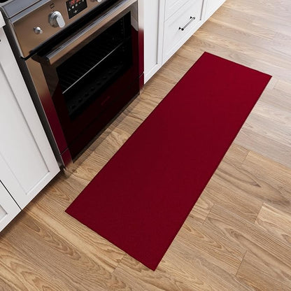 Ottomanson Hallway Runner Rug 2'2" x 6' Non Slip Solid Area Rugs Easy to Clean by Ottomanson