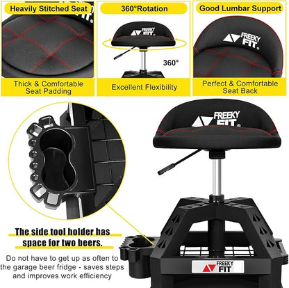Rolling Shop Stool for Garage - Image 7