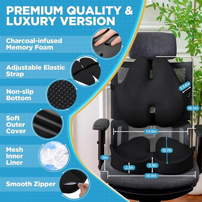 BEAUTRIP Seat Cushion & Lumbar Support Pillow - Image 2