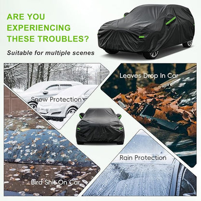 KouKou SUV Car Cover Waterproof All Weather, 7 Layers Outdoor Cover - Image 5