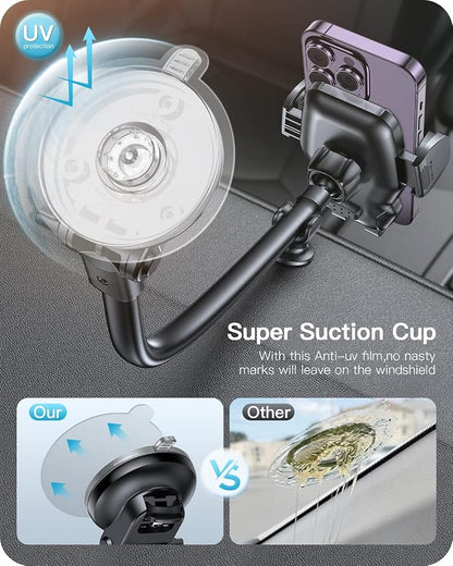 APPS2Car Phone Holder for Car Windshield/Dashboard/Window, Cell Phone Mount for - Image 5