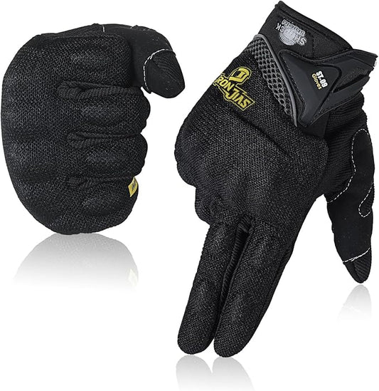 BORLENI Motorcycle Riding Gloves Touch Screen Full Finger Glove Motocross Road by BORLENI