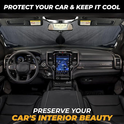 X-Large Truck Windshield Sun Shade - Image 2
