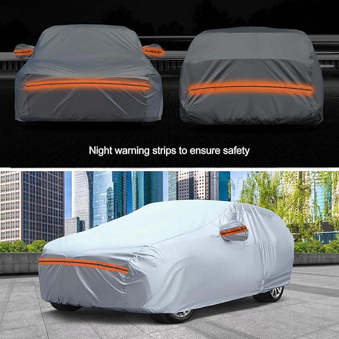 KEYOOG Fit for 178"-189" Length SUVs, 6-Layer Full Car Cover is All-Weather - Image 7