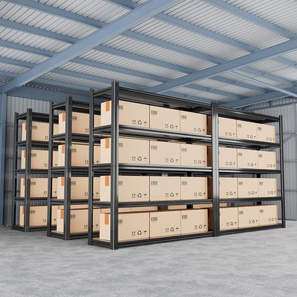 72" H Garage Shelving 2000LBS Heavy Duty Storage Shelves Adjustable 5 Tier - Image 8