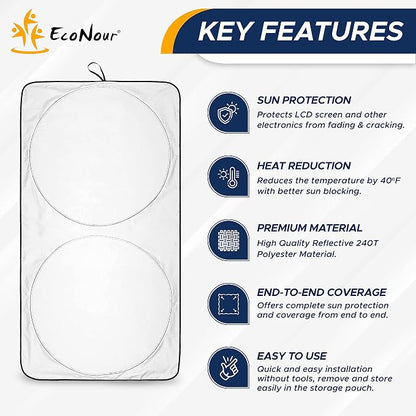 EcoNour Truck Windshield Sun Shade - Image 8