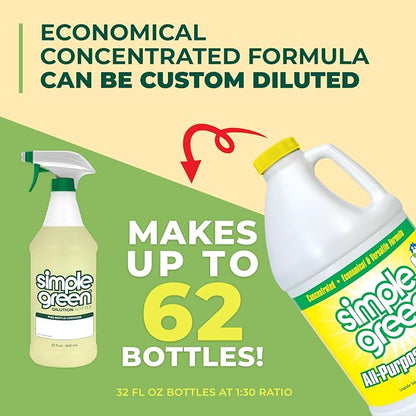 Simple Green All Purpose Cleaner Concentrate Lemon Scent 64 Fl Oz - Image 8