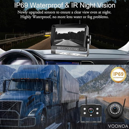1080P Wireless RV Camera System, IP69 Waterproof Night Vision Backup Camera - Image 8