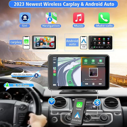 Portable Wireless with Apple CarPlay and Android Auto Screen - Image 2