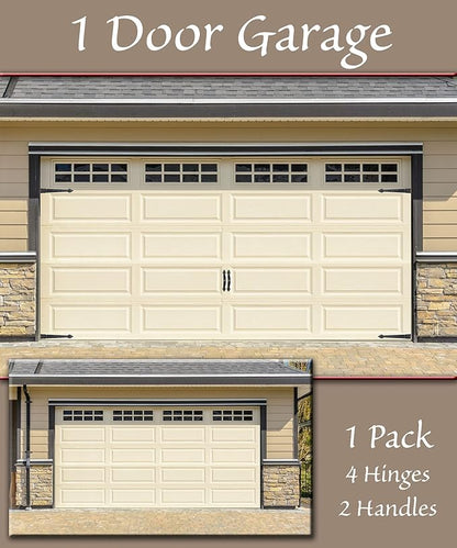 Household Essentials Hinge IT Premium Carriage House Handle & Hinge, 4 Hingle 2 - Image 4