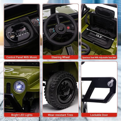 Ride On Car, 12V Electric Car for Kids - Image 2