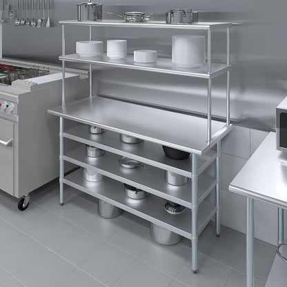Amgood 24" x 60" Stainless Steel Work Table - Image 4