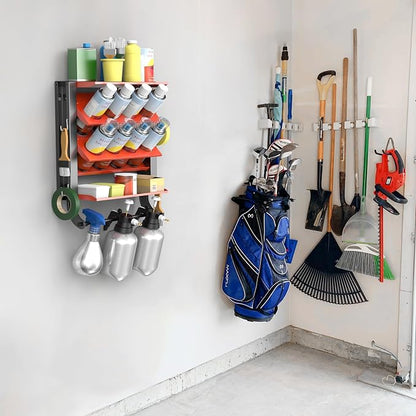 Ultrawall Spray Can Holder Rack, Heavy Duty Steel Wall Mounted Spray Bottle - Image 6