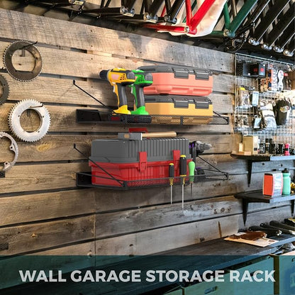 Garage Wall Shelf Steel Wall Shelf Storage Rack-design of TRIANGULAR BRACKET - Image 9