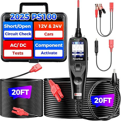 2025 Autel PowerScan PS100 Power Circuit Probe Tester, 12-24V Automotive by Autel