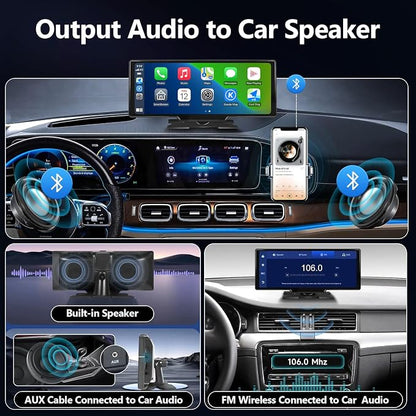 Portable Carplay Screen for Car, 9.28" HD Carplay and Android Auto Screen - Image 4