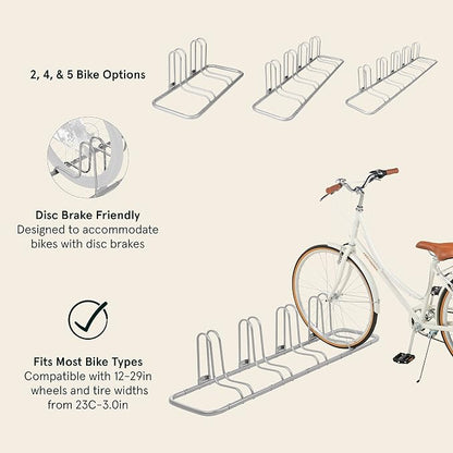 Retrospec Stash Rack 2, 4 & 5 Bike Floor Stand Bicycle Storage Organizer - Image 2