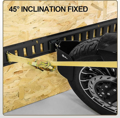 2pcs E-Track Wheel Chock & Strap Kit |E Track Motorcycle Wheel chocks - Image 5