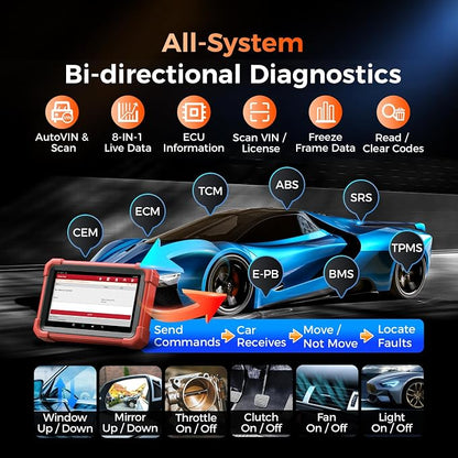 LAUNCH X431 CRP919XBT ECU Coding OBD2 Scanner, All System Bidirectional Scan - Image 6