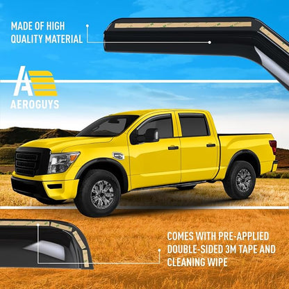 Extra Durable Window Deflectors in-Channel Window Visors Rain Guards Fit - Image 6