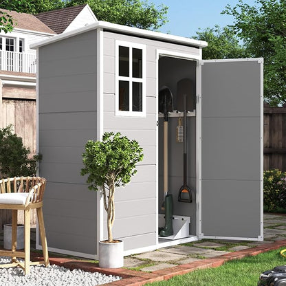UDPATIO Outdoor Storage Shed 5x3 FT, Plastic Garden Shed by UDPATIO