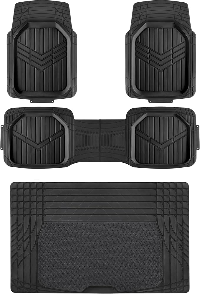 Amazon Basics 4-Piece Heavy Duty PVC Floor Mats by AmazonBasics