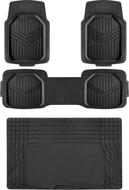 Amazon Basics 4-Piece Heavy Duty PVC Floor Mats by AmazonBasics