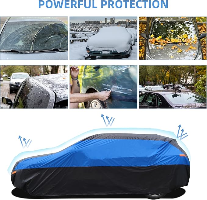 SUV Car Cover Waterproof All Weather, Cover Full Exterior Cover Windproof - Image 5