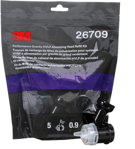 3M Performance Gravity HVLP Atomizing Head Refill Kit 26709, 5 Pack, 5 by 3MAutomotive