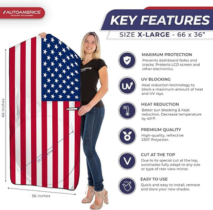 Autoamerics Truck Windshield Sun Shade - Image 2