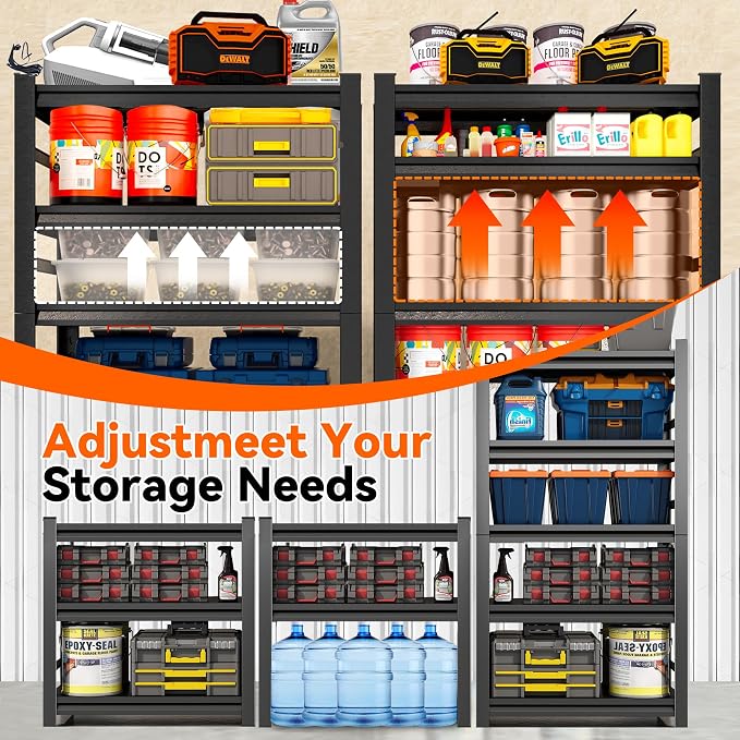 Adjustable Heavy Duty Metal Garage Shelving Unit - Image 8