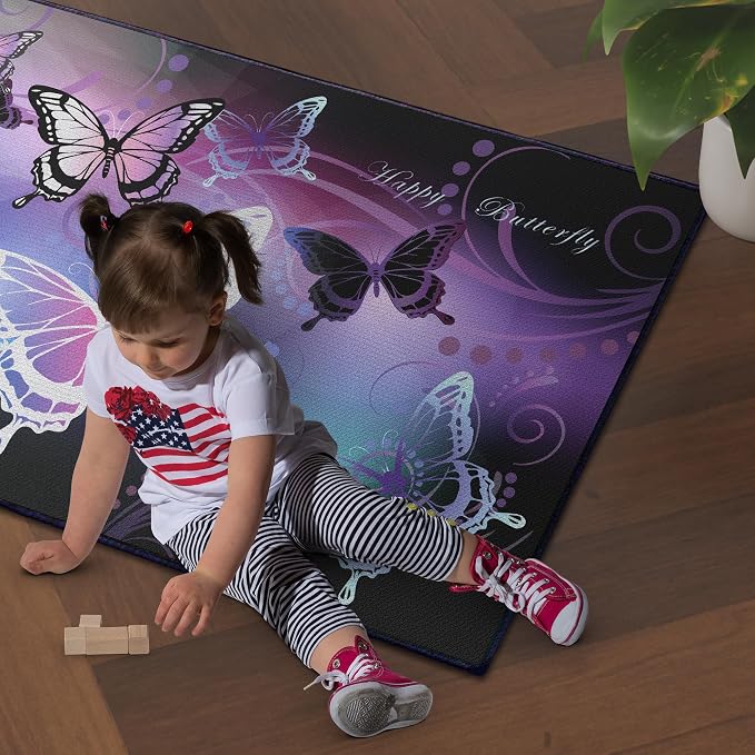 Beautiful Butterfly Fantasy Rug - Image 2