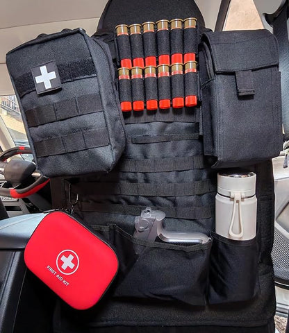 Car Seat Back Organizer Tactical MOLLE Panel Back Seat Storage Bag Universal - Image 4