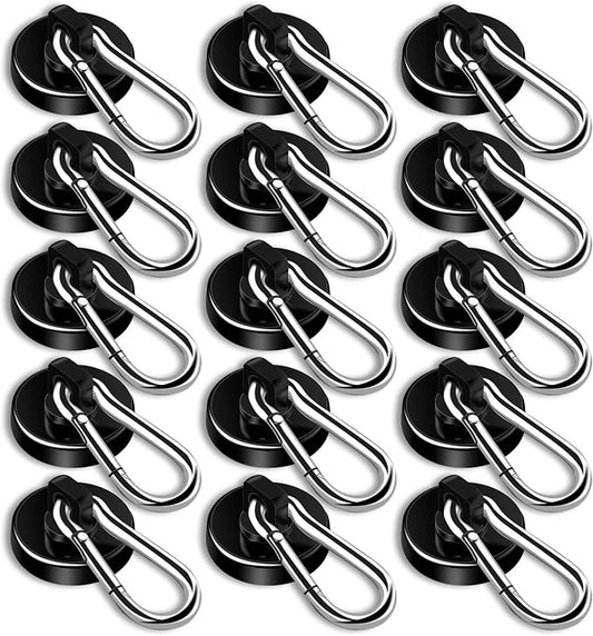 DIYMAG Black Magnetic Hooks, 110LBS Heavy Duty Neodymium Magnetics by DIYMAG