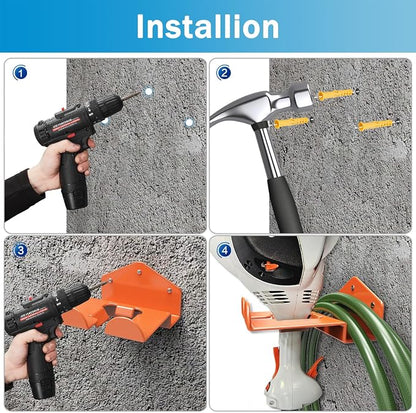 Weedeater Hanger Wall Mount Garage Organizer Trimmer Rack - Image 7
