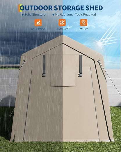 6x6 Ft Carport Heavy Duty Tent - Image 8