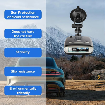 Super Radar Detector Mount, Super Car Windshield, Dashboard Suction Cup Bracket - Image 6